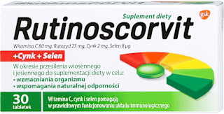 Suplement diety wzmacniający organizm, tabletki RUTINOSCORVIT
