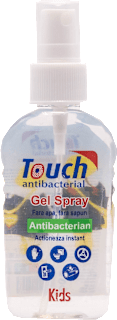 Gel spray antibacterian pentru mâini Kids Touch