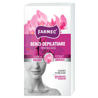 Benzi depilatoare cu orhidee pentru față farmec