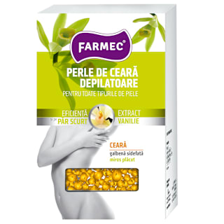 Perle de ceară depilatoare cu extract de vanilie farmec