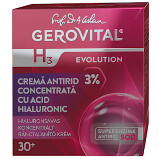 Cremă antirid concentrată cu acid hialuronic pentru față GEROVITAL