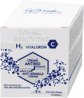 Cremă antirid de noapte H3 Hyaluron C  GEROVITAL