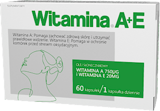 Suplement diety Witamina A + E, kapsułki INV Poland