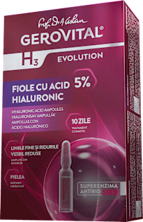 Fiole cu acid hialuronic H3 GEROVITAL