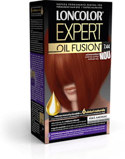 Vopsea de păr fără amoniac 7.44 arămiu intens LONCOLOR EXPERT