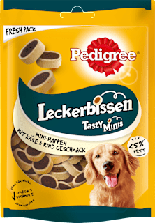 Hundeleckerli Leckerbissen Mini-Happen Käse & Rind Pedigree