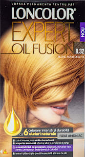 Vopsea de păr fără amoniac Oil Fusion 8.32 blond auriu deschis LONCOLOR EXPERT