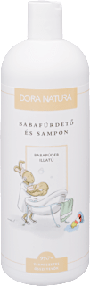 Babafürdető és sampon, babapúder illattal DORA NATURA