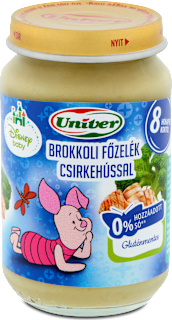 Junior menü brokkoli főzelék csirkehússal 8 hónapos kortól Univer