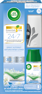 Aparat odorizant cu rezervă kit Cool Linen AIRWICK