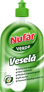 Detergent veselă verde Nufar
