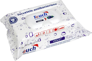 Șervețele umede antibacteriene violet Touch