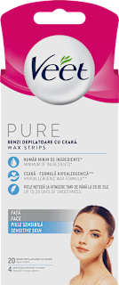 Депилиращи ленти за лице Pure  Veet