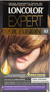 Vopsea de păr fără amoniac Oil Fusion 6.3 blond auriu închis LONCOLOR EXPERT