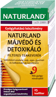 Májvédő tea 25x1,5g NATURLAND