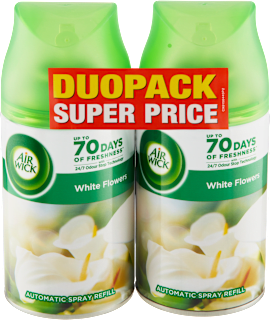 Fresh Matic Fehér virágok légfrissítő utántöltő Frézia és jázmin illattal Air Wick