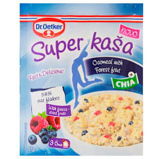 Zobena kaša s voćem i chia sjemenkama Dr. Oetker