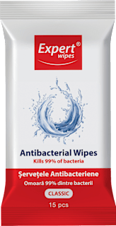 Șervețele antibacteriene clasice Expert Wipes