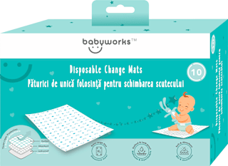 Păturici de unică folosință pentru schimbarea scutecului Baby Works