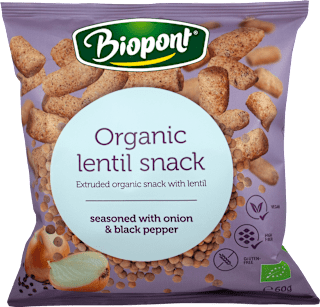 Био снакс от леща с лук и пипер  Biopont