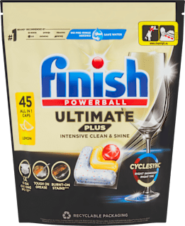 Kapsuly do umývačky riadu Ultimate Plus Intensive Clean & Shine Lemon Finish