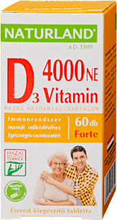 D-vitamin forte tabletta NATURLAND