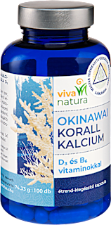 Okinawai Korall kalcium, D3 és B6 vitaminokkal Vivanatura