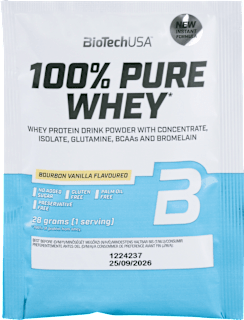 Proteínový nápoj v prášku 100 % Pure Whey New vanilka BioTechUSA