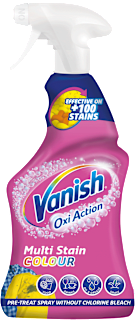 Oxi Action COLOUR - sprej za tretiranje fleka pre pranja za obojeni veš Vanish Oxi Action