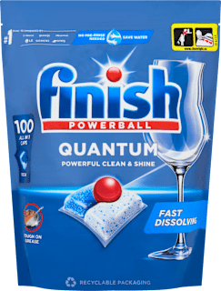 Kapsuly do umývačky riadu Quantum Powerful Clean & Shine Finish