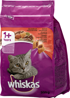 Suha hrana za odrasle mačke – govedina i mrkva whiskas