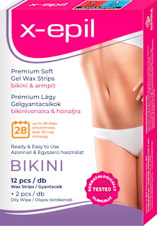 Hideggyanta csíkok bikinivonalra és hónaljra, érzékeny bőrre X-Epil