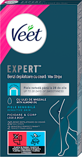EXPERT trake za depilaciju nogu - osetljiva koža  Veet