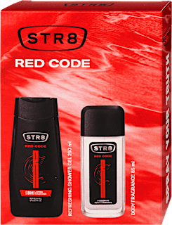 Red Code tusfürdő és body fragrance ajándékcsomag STR8