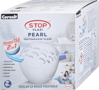 Aparat za odstranjevanje vlage Pearl + 1 polnilo Ceresit STOP