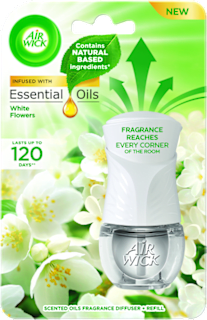 Essential Oils refill za električni osvježivač zraka – White Flowers AirWick