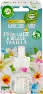 Náplň do elektrického osviežovača Essential Oils – jarný vánok a vanilka Air Wick
