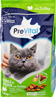 Száraz macska eledel pulyka PreVital
