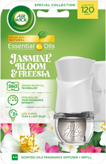 Essential Oils električni osvježivač zraka komplet Jasmine Bloom & Freesia AIRWICK