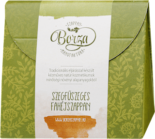 Szegfűszeges fahéjszappan díszdobozban Borza