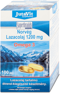 Norvég lazacolaj kapszula JutaVit