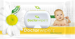 Șervețele umede cu extract de mușețel pentru copii Doctor wipe`s