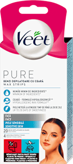 PURE - trake za depilaciju lica Veet