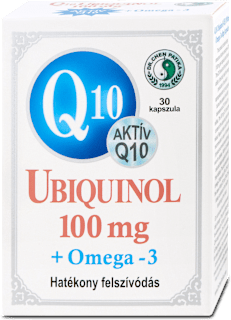 Q10 Ubiquinol 100mg omega-3 kapszula DR CHEN PATIKA