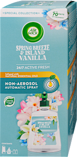 SPRING BREEZE & ISLAND VANILLA osveživač vazduha, automatski difuzer baza + dopuna AIRWICK