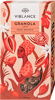 Epres-kakaós light granola, Berry Brownie Viblance