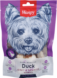 Dopolnilna hrana za pse Duck Jerky & Rawhide Wraps  Wanpy