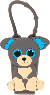 Kézfertőtlenítő tok 3D szürke kutyus Pocketpop