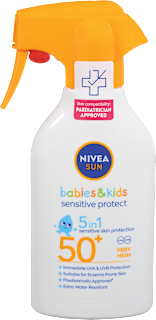 Sprej za zaščito pred soncem Babies&Kids Sensitive Protect, ZF 50+ NIVEA SUN