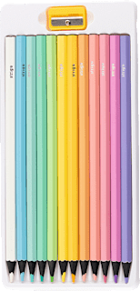 Creioane colorate cu ascuțitoare Strigo